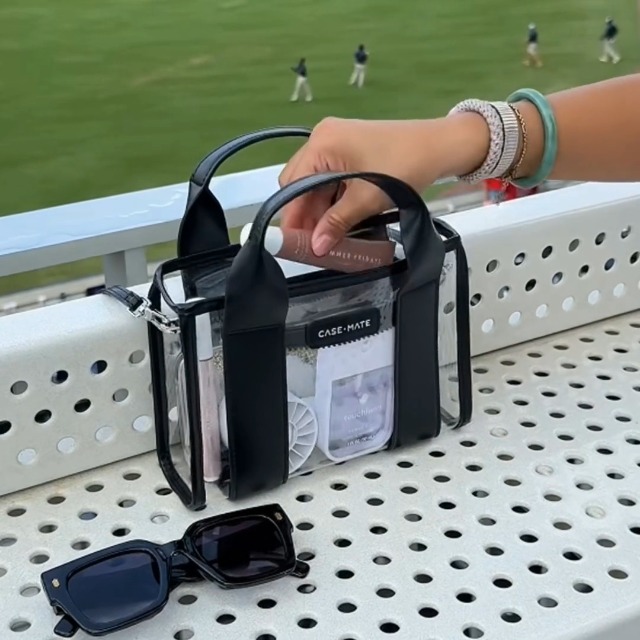Amazon.com: Case-Mate Jelly Stadium Bag for Women - Black/Clear